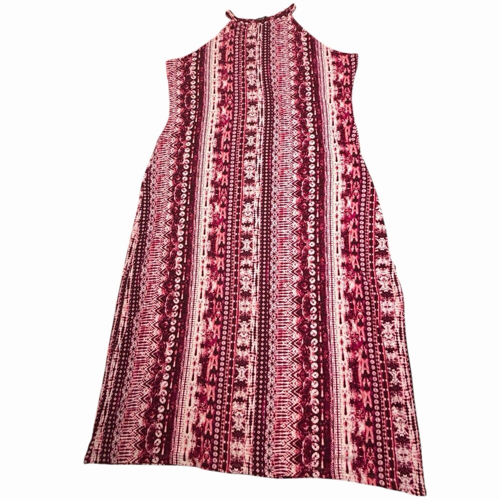 Boho Maxi Dress Women 3X Magenta Side Slit Hippie Festival Casual Beach Resort🌺